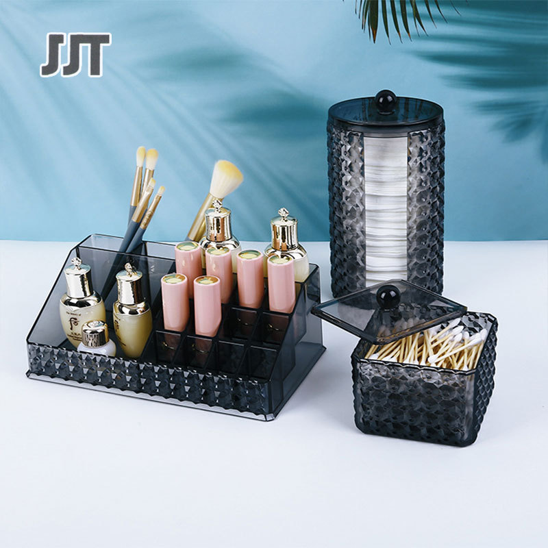 JJT Mỹ phẩm lưu trữ hộp hộp mỹ phẩm kệ và ngăn kéo bàn hộp lưu trữ hộp lưu trữ, kệ, đa mục đích bàn chải lưu trữ Hộp cọ trang điểm hộp cọ trang điểm lưu trữ với COV