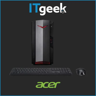 Acer Nitro 50 | N50-610 (i707MR161TS60S) | Intel Core i7-10700 | 16GB (8*2) DDR4 2666MHz | 1TB PCIe SSD | nvidia RTX 2060 Super| Win 10 Home Gaming Desktop