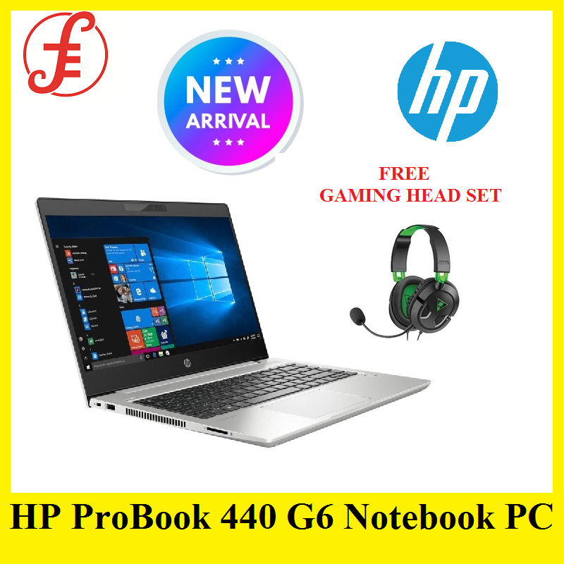 HP ProBook 440 G6 Notebook PC (Core i5 8265U 1.6Ghz 14 (1366x768) BT Win 10 Pro Webcam) 6QJ31UT