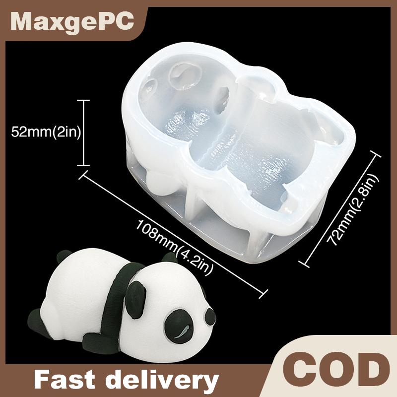 MaxgePC Cute Panda Milk Pudding Silicone Mold Mold Cute Cartoon Jelly Cake Cake Mold Cake Decoration