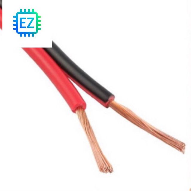 1 mét dây điện đôi đen đỏ lõi đồng 0.5mm