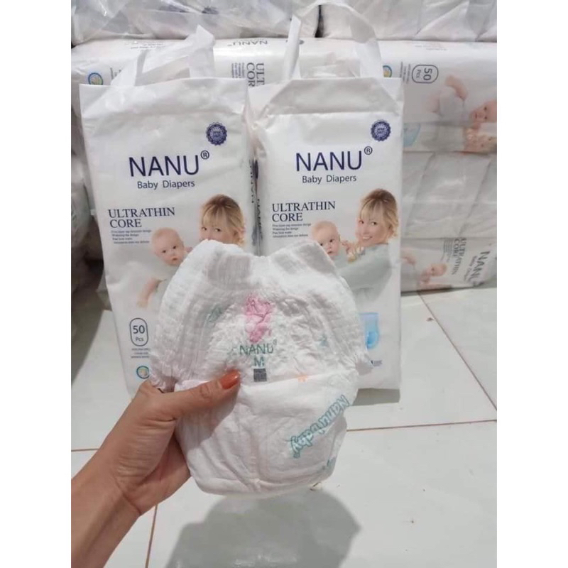 (1 bịch) Tã bỉm quần Nanu mẫu mới M50/L50/Xl50/XXl50/XXXL50