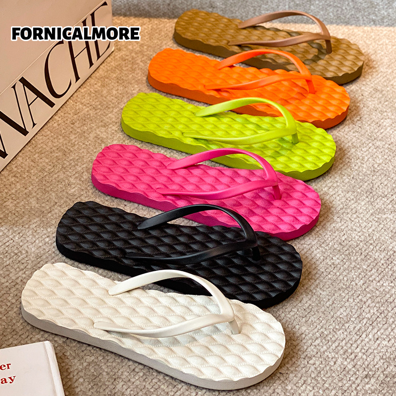 FORNICALMORE รองเท้าแตะฤดูร้อนสำหรับผู้ชายและผู้หญิง ใส่สบาย ดีไซน์กันลื่น หุ้มพื้นแบบเบา ใช้ได้ทั้งในบ้านและกลางแจ้ง ราคา 115 บาท*ส่งฟรี