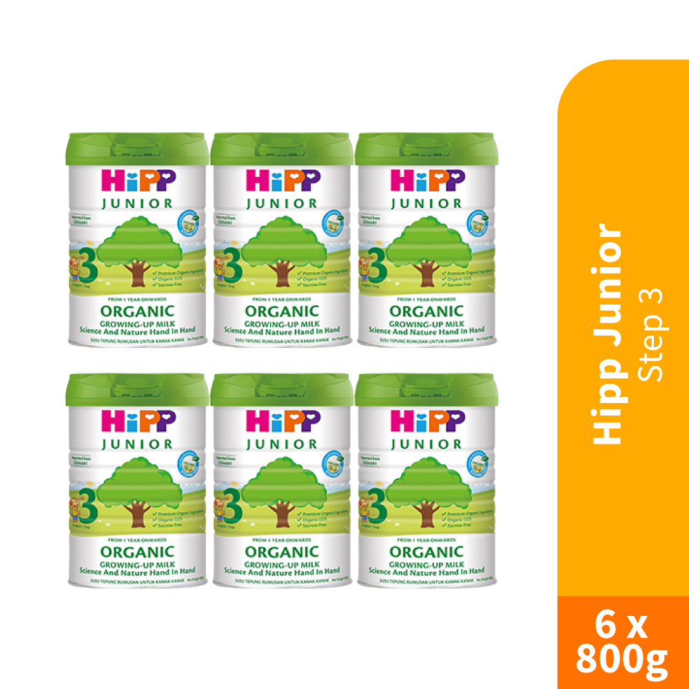 HIPP JUNIOR (1-3 YEARS) 800G X 6 - STEP 3 (R)