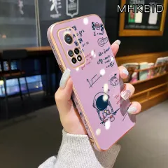 MHKEID Casing Ponsel untuk Xiaomi 10T Pro 11 Lite 4G 11 Lite 5G Ne 13 Pro Redmi K30s Case lensa penuh Kamera tahan guncangan pola astronot Hp Casing lunak pelindung pelapis mewah untuk ponsel Kesing Softcase