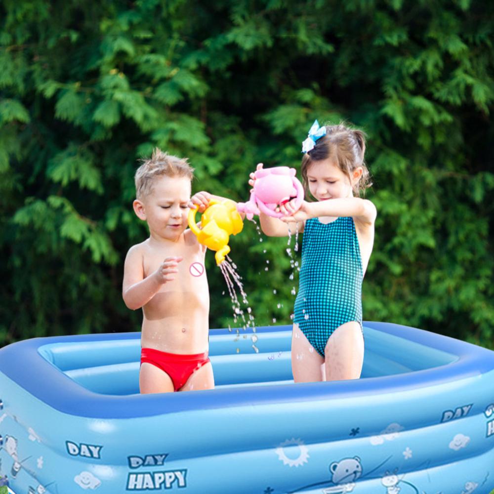 Inflatable Baby Swimming Pool Portable Rectangle Baby Ball Pit Pool