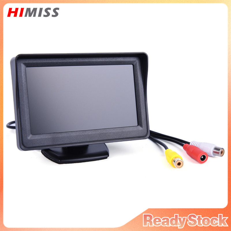 Hd Car Monitor 4.3-inch Screen Tft Lcd Digital Display Two-way Input Sunshade Monitor For Reverse Camera ราคา 336 บาท*ส่งฟรี