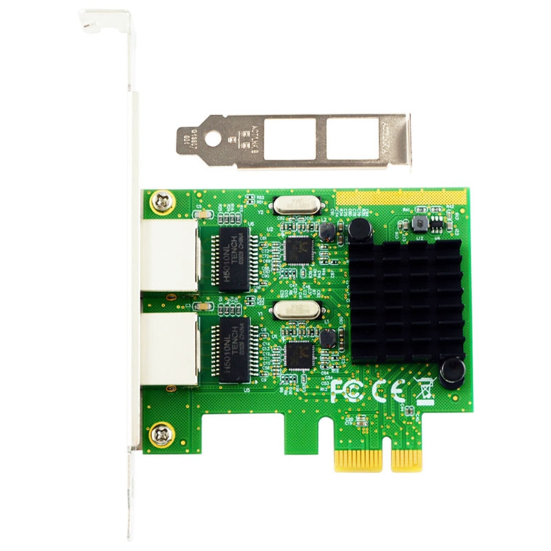 (KOCJ) RTL8111G Chip PCI-E X1 Gigabit Dual Port Network Card Desktop Wired Computer Network Card NA8