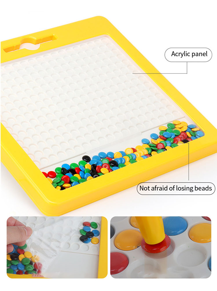 New Colorful Magnetic Ball Chocolate Beads Drawing Board Toys for Kids  Education Sketch Pad Tablet Montessori Learning Gift