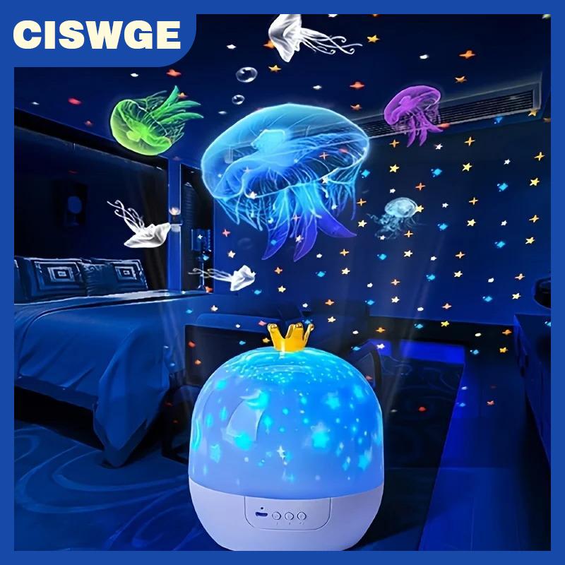 CISWGE Led Sao Chiếu Ánh Sáng Ban Đêm 15 Đại Dương & Sao Phim Môi Trường Xung Quanh Chiếu Đèn Cho Rạp Hát Tại Nhà Đảng Trang Trí Nội Thất