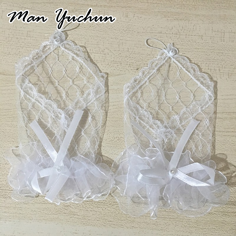 MANYUCHUN ถุงมือตาข่ายลูกไม้โบว์ทันสมัยและน่ารักเหมาะสำหรับเจ้าสาว ราคา 26 บาท*ส่งฟรี