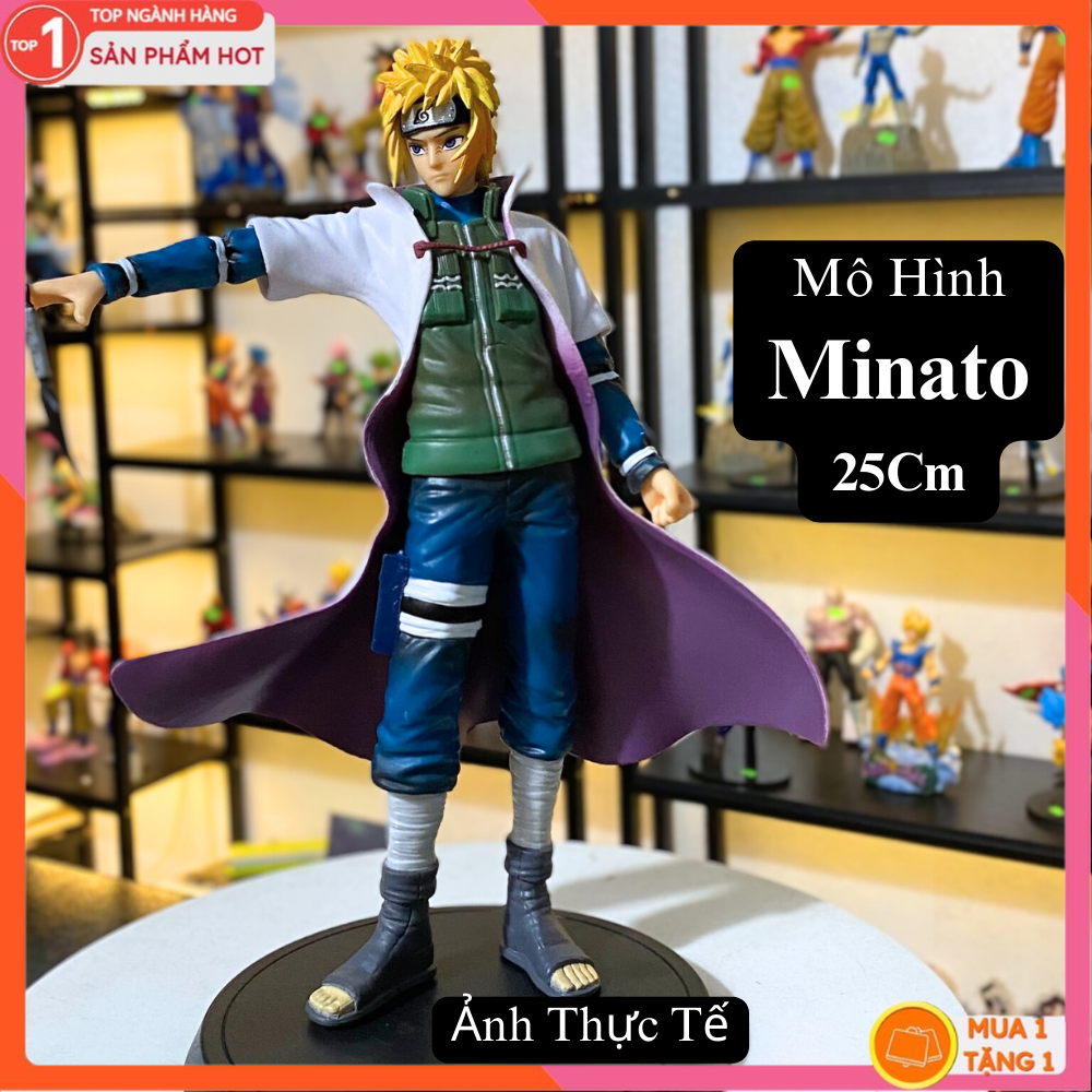 Mô hình minato 25cm mô hình naruto cao cấp, figure mô hình anmie naruto đồ chơi