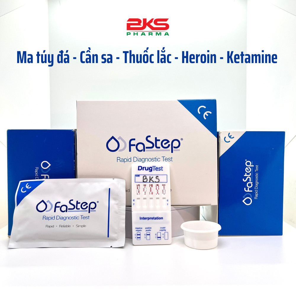 Que Test Nhanh Ma Tuý Tổng Hợp 5 Chân FASTEP – Que Thử Heroin, Ma Túy Đá, Thuốc Lắc, Cần Sa, Ketamine (che tên)