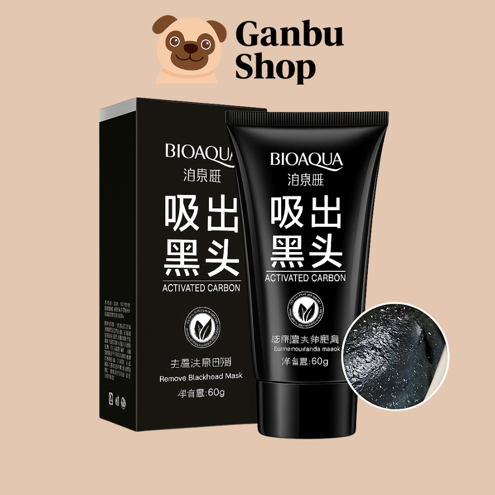 Gel Lột Mụn Bioaqua 60g Chiết Xuất Than Giúp Hút Nhờn, Làm Sạch Sợi Bã Nhờn & Mụn