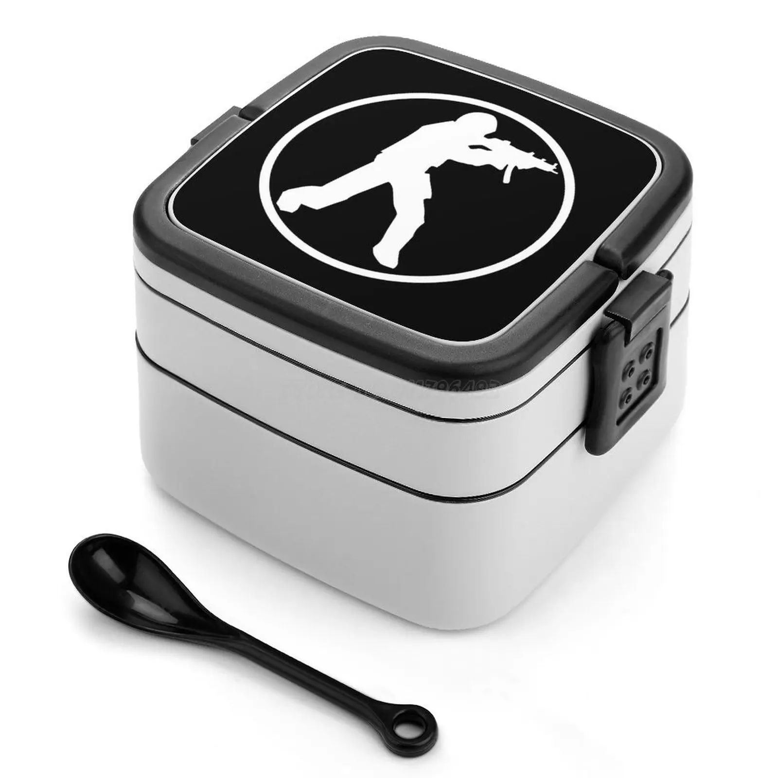 CSGO hai lớp hộp bento Hộp Ăn Trưa di động cho trẻ em trường CSGO truy cập tấn công counterstrike trò chơi PC Master đua cá tuyết cuộc gọi D