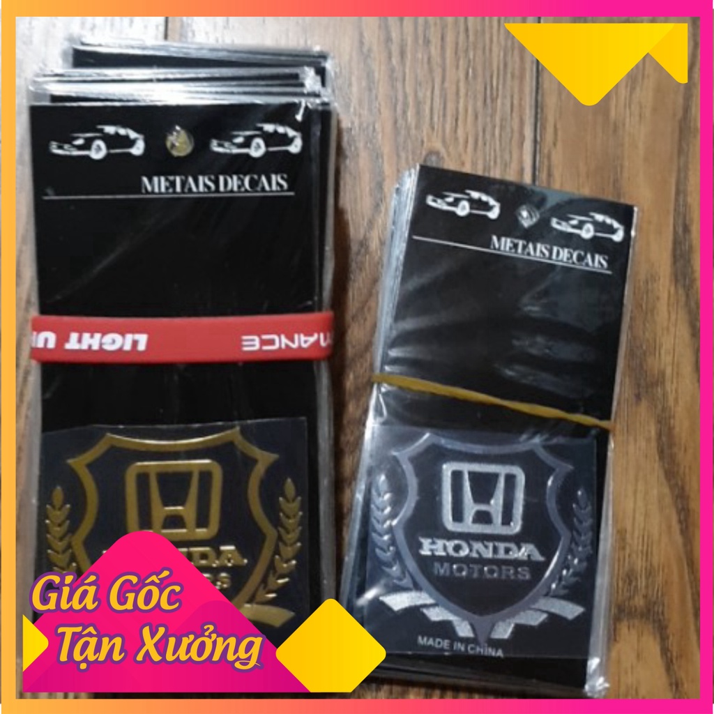 Tem Logo Hợp Kim Kẽm HONDA, TOYOTA, HYUNDAI,LUXGEN ( dán được trên bề mặt cong) (Ảnh Sp thật)