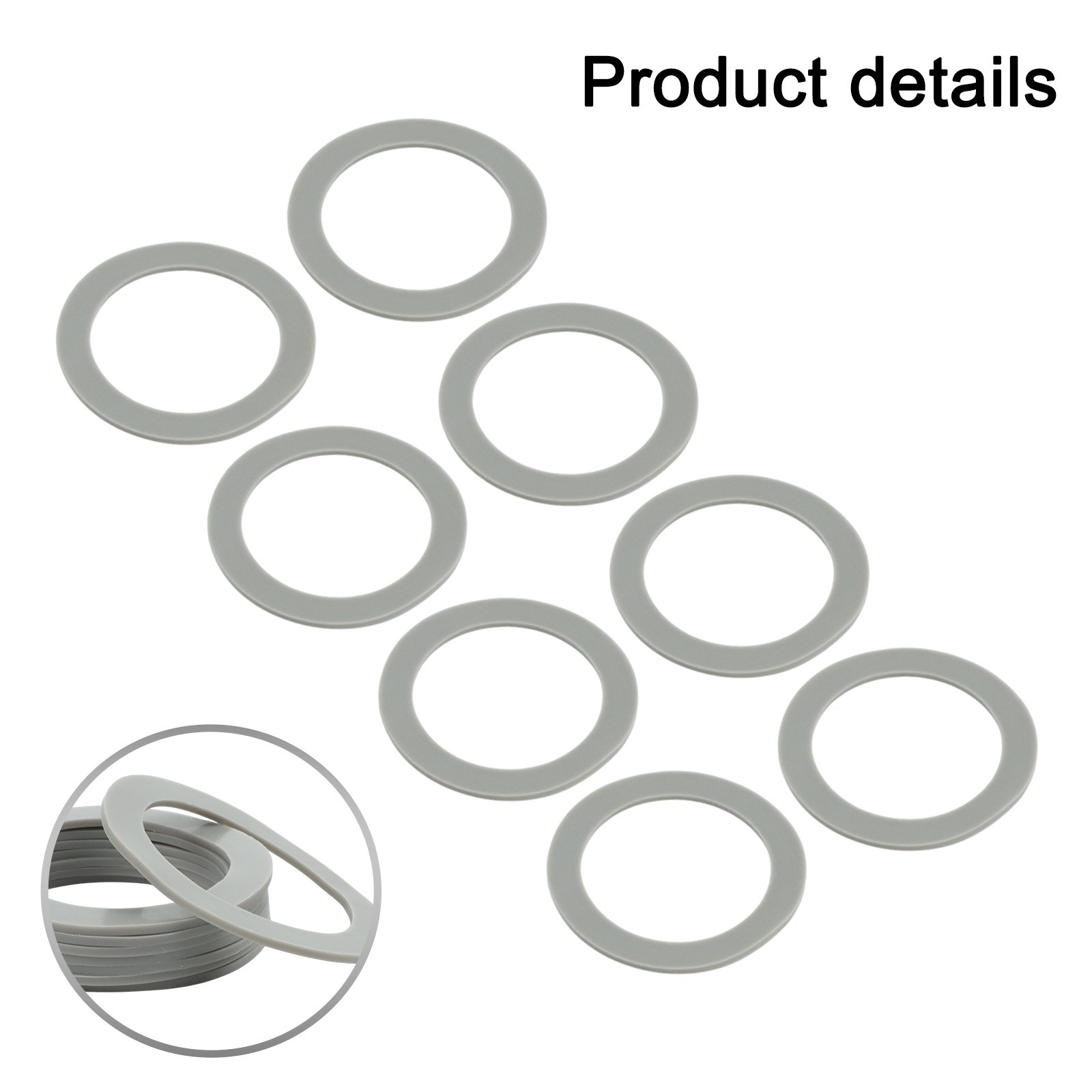 Hozzby Cho Oster Pha Trộn Hiệu Quả 8 Mảnh Màu Xám Thay Thế Bộ gioăng Có Sẵn 【Hàng Có Sẵn 】