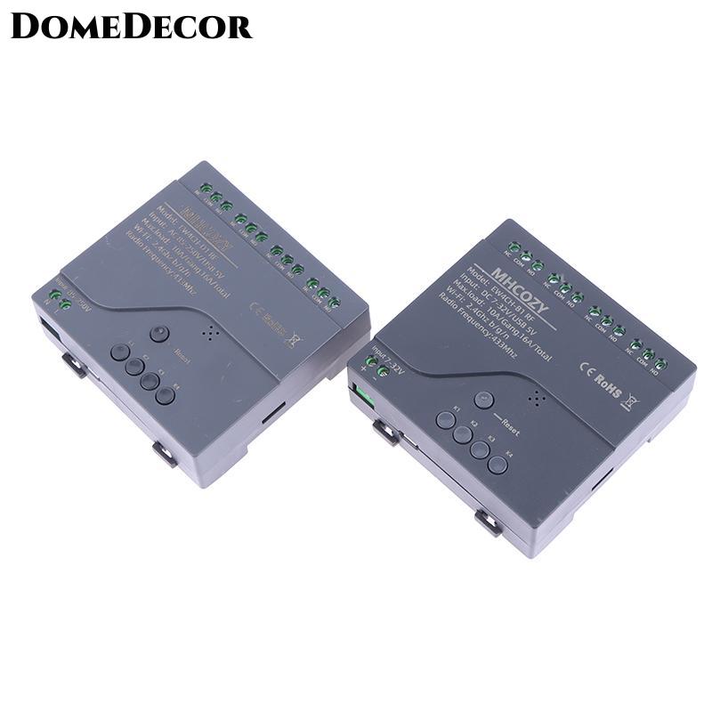 DomeDecor 4CH tuya wifi thông minh chuyển đổi AC 220V 85-250V Relay nhà thông minh tự động hóa điều khiển từ xa làm việc với Alexa Google nhà Giá 286,132 Đồng*Miễn phí vận chuyển