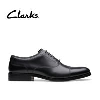 Clarks Mens CraftJames Cap Formal Shoes - Black Leather