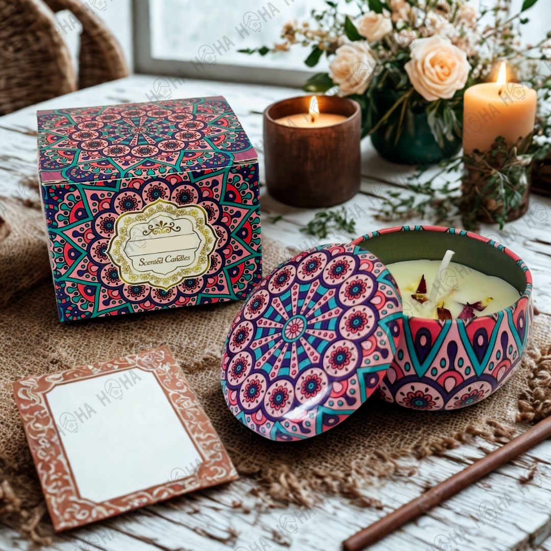 Scented Candle Dry Flower Candle Natural Soy Wax Gift Candle Essential Oil Door Gift Lilin Wangi Aroma Candle Birthday