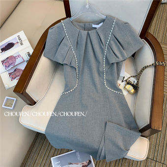 Đầm Bigsize Mập Fashion Đầm Dự Tiệc Bigsize Đầm Ren Sườn Thiết Kế Tay Xếp Cách Điệu Đi Làm Hay Dự Tiệc Đều Xinh DA0034