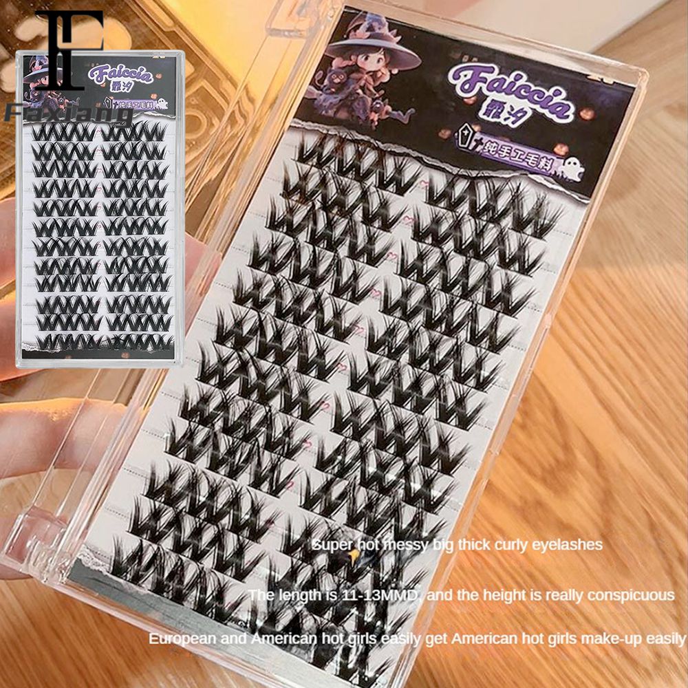 Faxiang faiccia Lông mi giả Barbie truyện tranh mắt lớn mô phỏng tự nhiên dày lông mi tóc Cổ Tích cụm đơn Châu Âu và tóc Mỹ dòng chảy lười biếng lông mi phân đoạn