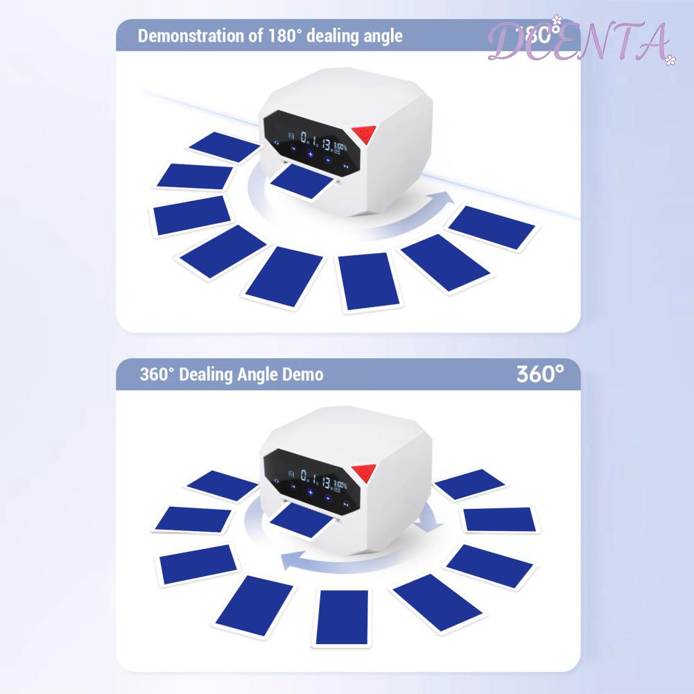 DCENTA ตัวแทนจำหน่ายบัตรอัตโนมัติเครื่อง 180 ° 360 ° หมุน โกงเล่นตัวแทนจำหน่ายการ์ดเครื่องมือสำหรับ Home Party การ์ดเกม ราคา 3,353 บาท*ส่งฟรี