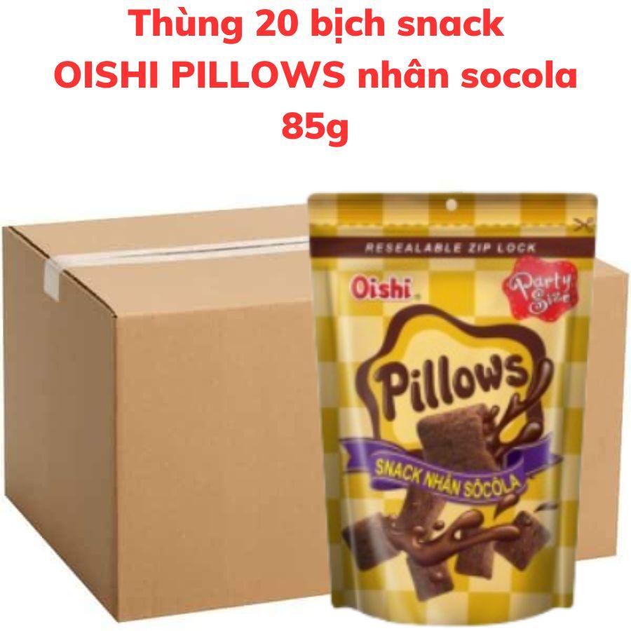 Bánh snack OISHI PILLOWS nhân socola bịch 85g