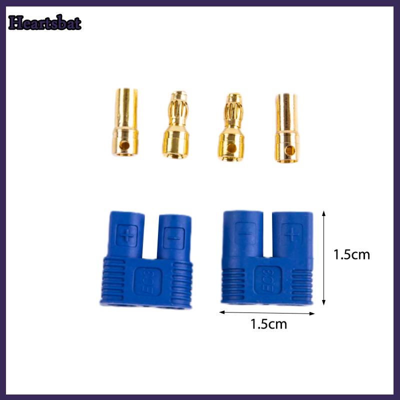 [Heartsbat] 1 Bộ phích cắm ec3 ec5 Đầu nối chuyển đổi sạc Pin Lipo RC 5mm100a cho bộ phận điều khiển từ xa - 3