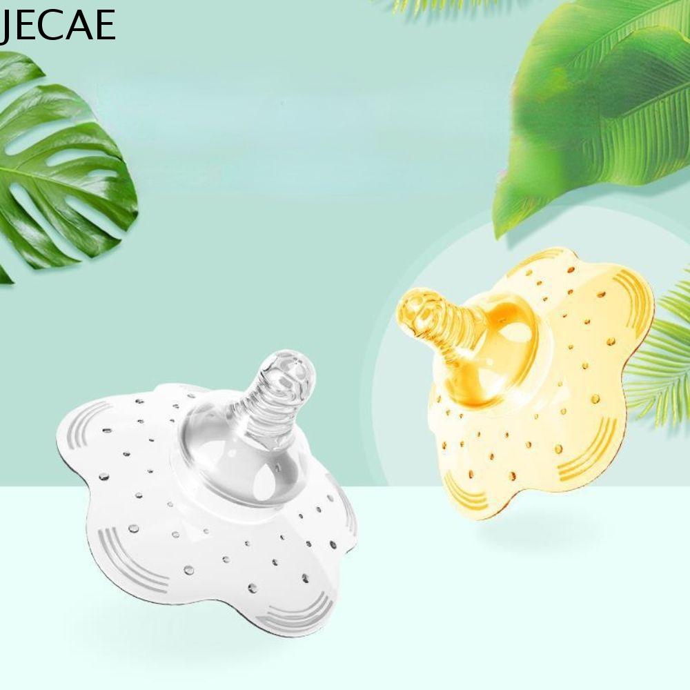 JECAE Bé Trong suốt Xoắn ốc cơ học Cross-Sữa Lỗ Ngăn chặn Cắn Mẹ Núm Vú Bìa Phụ nữ Sữa Extractor Núm vú Bảo Vệ Cho con bú Lá Chắn Cho ăn Vú Pad