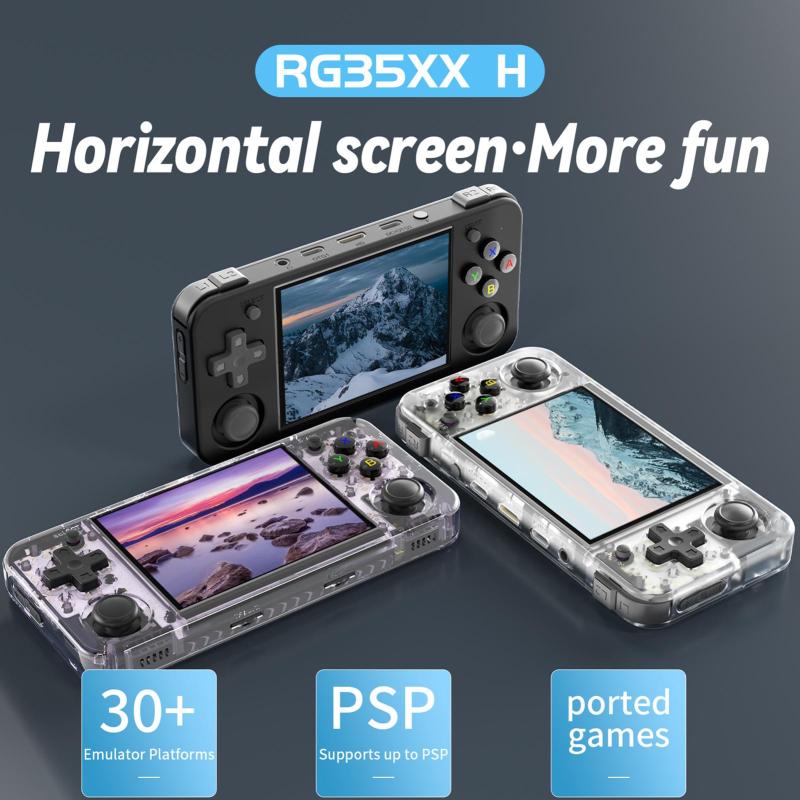RG35XX H Video Game Console With 3.5 Inch IPS Screen 3300mAH Rechargeable Battery Ultra Long Playtime Nostalgic Game Console Portable Retro Arcade Controller ราคา 5,527 บาท*ส่งฟรี