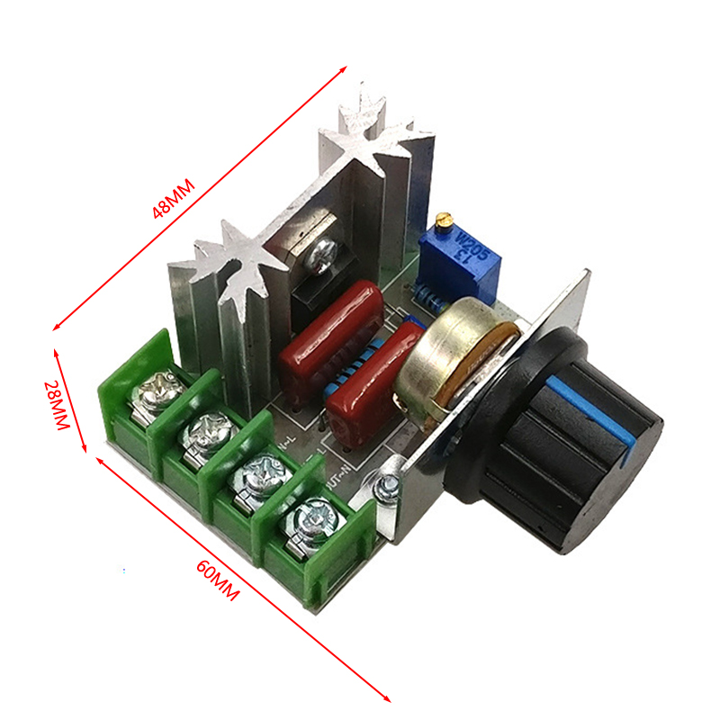 2000W SCR điều chỉnh điện áp điều khiển tốc độ nhiệt mô-đun điều chỉnh điện áp