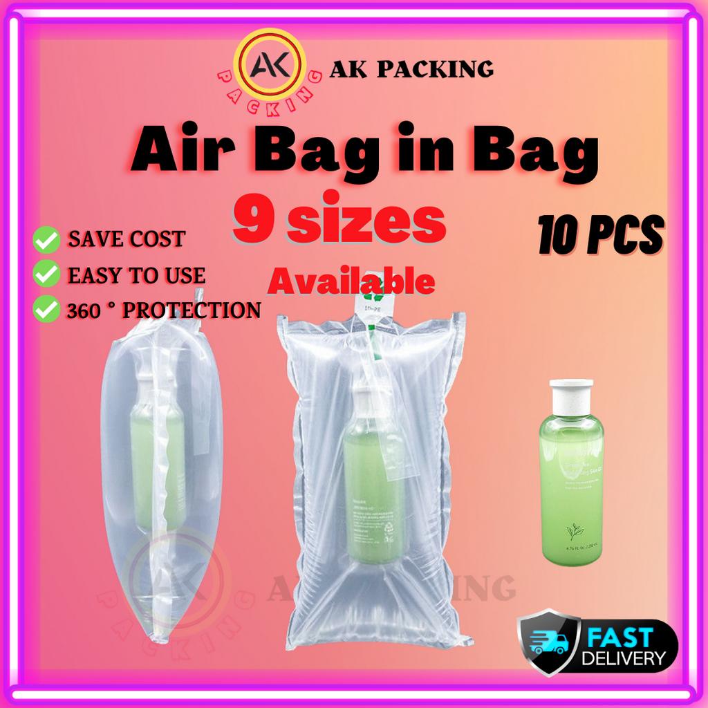 Air Bag in Bag 10 PCS Inflatable Bubble Wrap Air Packaging Protective Bag Column Cushion Beg Bubble Air Pack Bag 袋中袋
