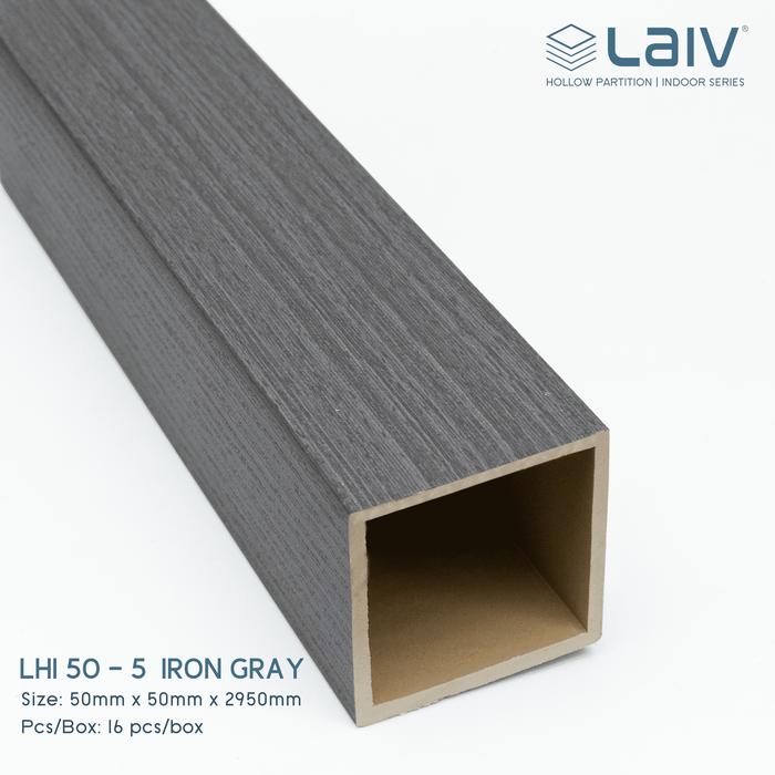 LAIV Partisi Hollow Indoor PVC Sekat Ruangan WPC Wood Tiang Kisi-Kisi Partisi Plafon Pembatas 290cm