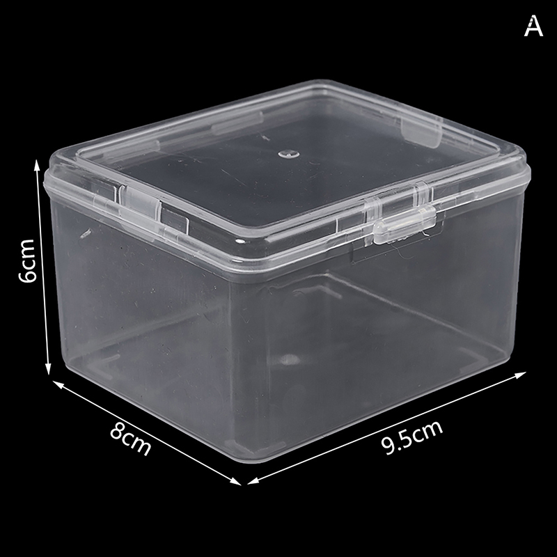 5/10X Mini Plastic Clear Square Storage Box for Collecting Small Items  4.3*4.3Cm