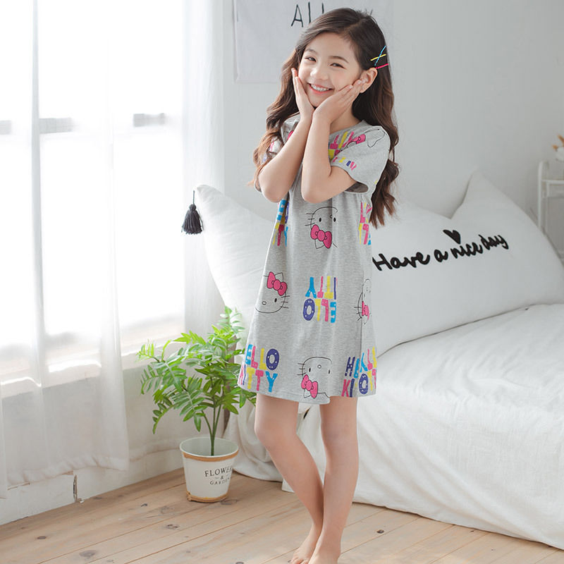 Nơi bán Váy Ngủ 2020 Cotton Váy Bé Gái Hoạt Hình Nhà Thoải Mái Váy Bé Gái