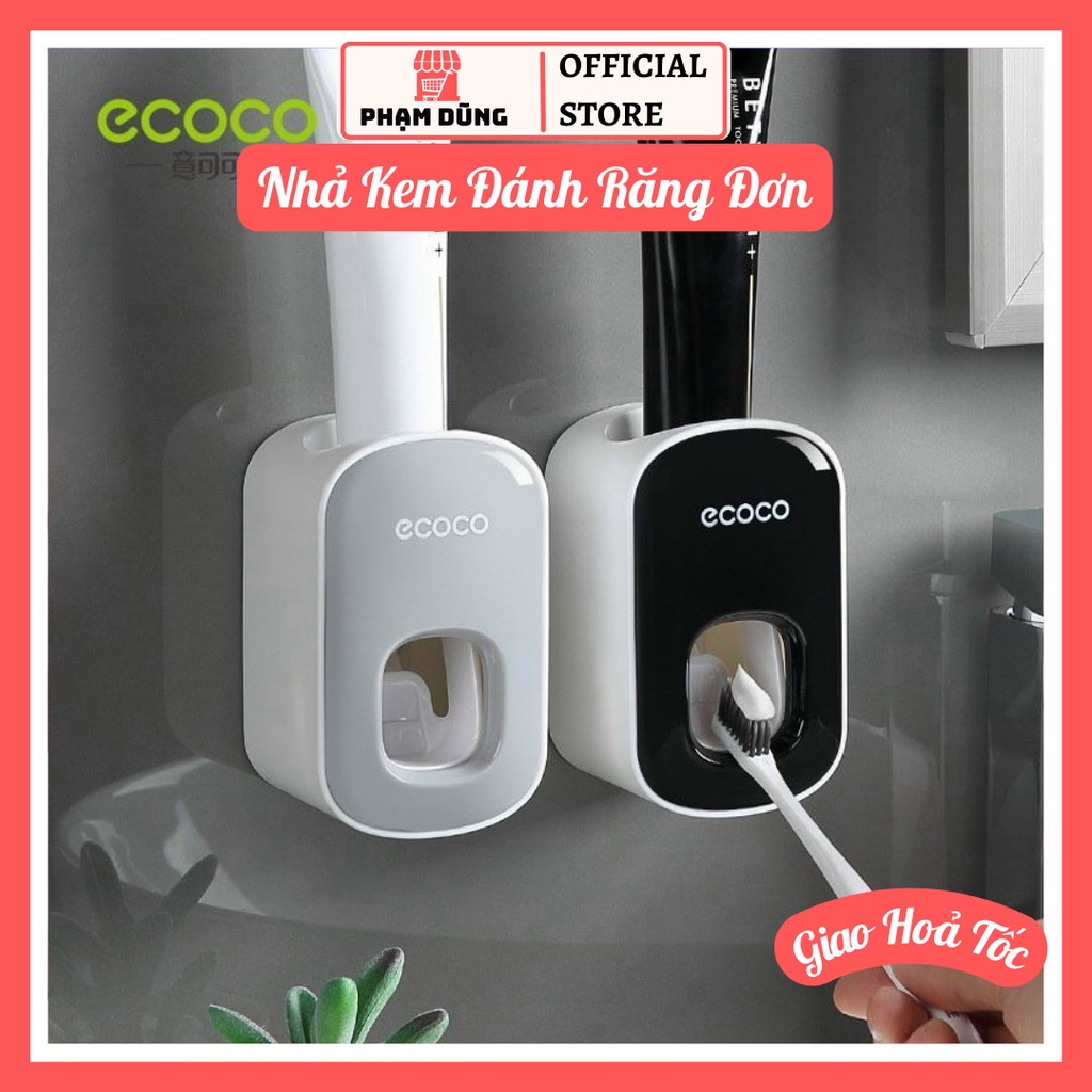 Bộ Nhả Kem Đánh Răng Tự Động Dán Tường Tiện Lợi