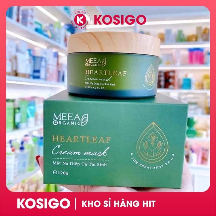Mặt nạ diếp cá tái sinh Meea Organic 120g | Mask diếp cá tái sinh thải độc, giảm mụn, dưỡng da mềm mịn