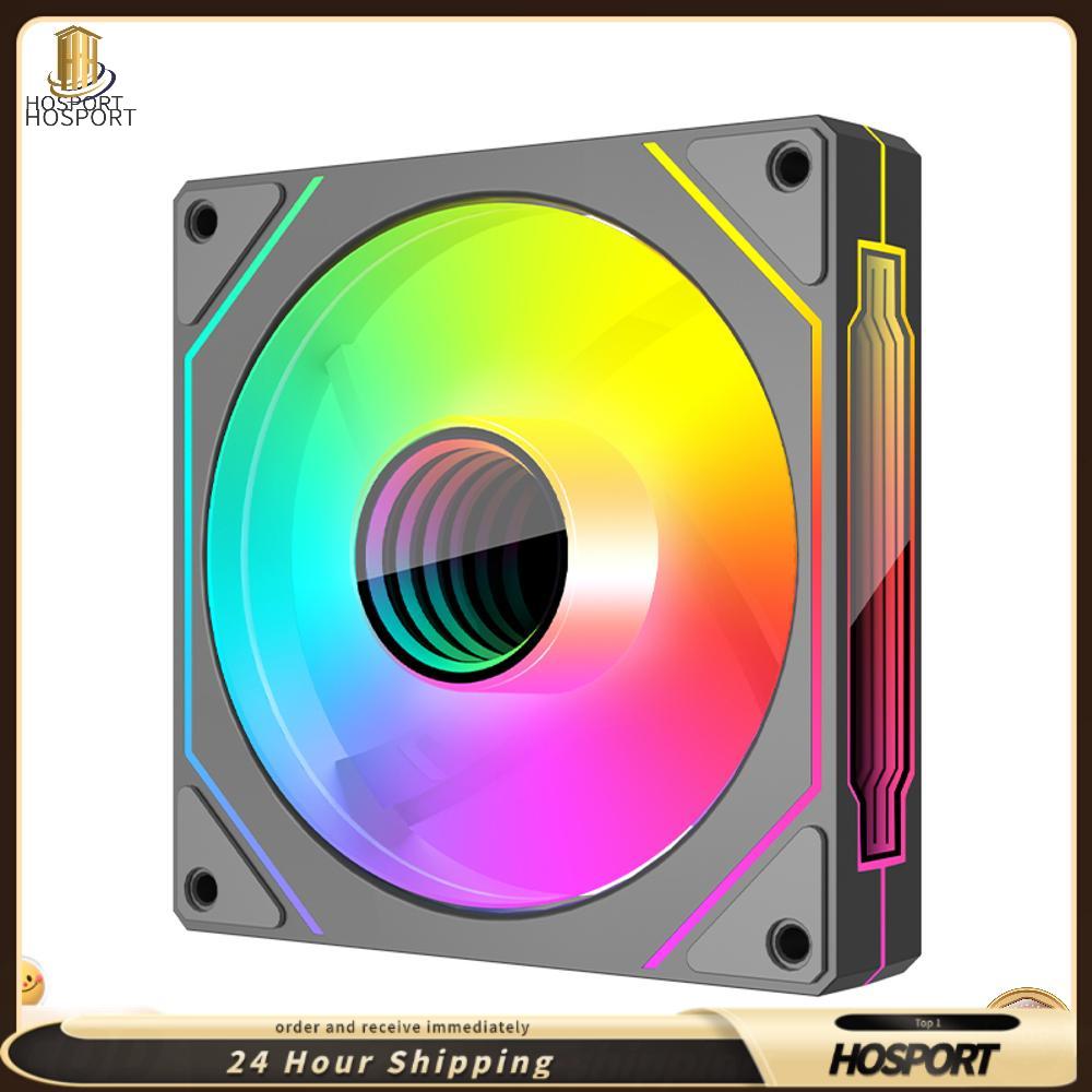 【HOSPORT】12ซม.ARGB 5V 3Pin 4พินPWMพัดลมระบายความร้อนที่เงียบสงบ800-1800 RPM CPUพัดลมระบายความร้อนเงียบVentiladorสำหรับPC Coolerและกรณี ราคา 149 บาท*ส่งฟรี
