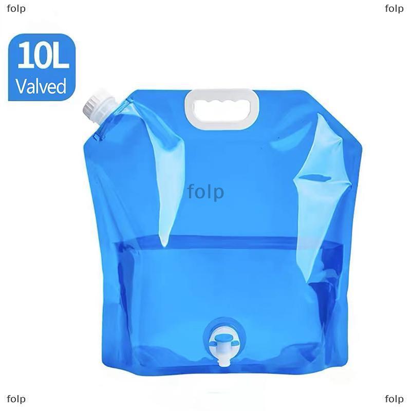 [COD] folp 5 10L ngoài trời xách tay gấp túi nước với vòi nước đi xe đạp đi du lịch và cắm trại nhựa dày công suất lớn túi nước - 9