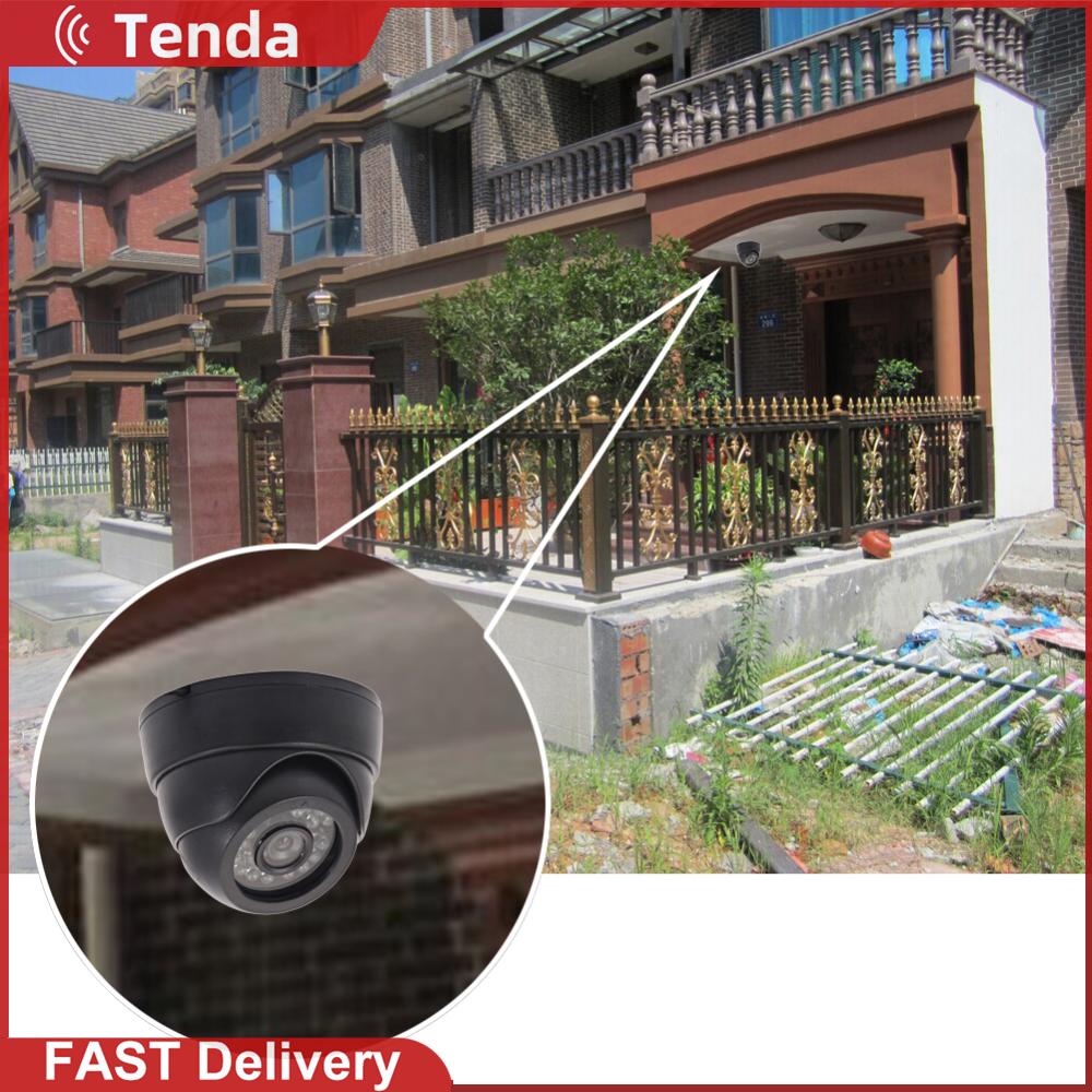 1200TVL 3.6mm 24 LED Outdoor Security IR Night Vision CCTV Camera Monitor