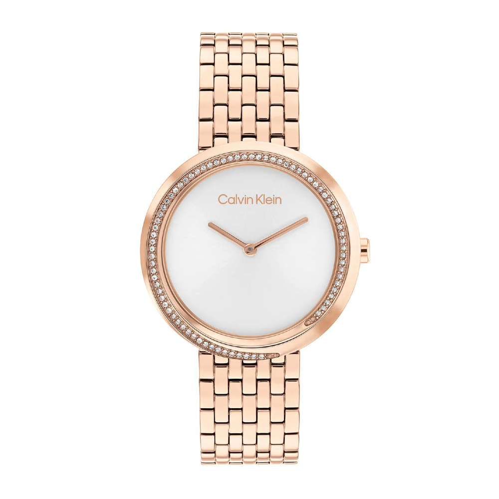 Calvin Klein CK25100038 Women's Ionic Rose Gold Plated Steel Watch 34 mm. ราคา 8,475 บาท*ส่งฟรี
