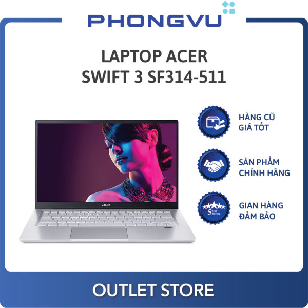 Laptop Acer Swift 3 SF314-511-55QE (NX.ABNSV.003) (i5-1135G7) (Bạc) - Laptop cũ