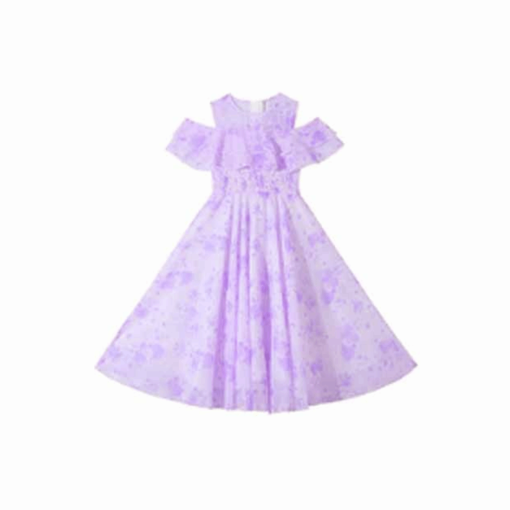 ZHITTY Lỏng lẻo Váy hoa chiffon cho bé gái Thanh thiếu niên Xếp nếp Váy công chúa cho trẻ em Ngọt ngào Tiệc tùng Váy mùa hè cho trẻ em Kỳ nghỉ - 2