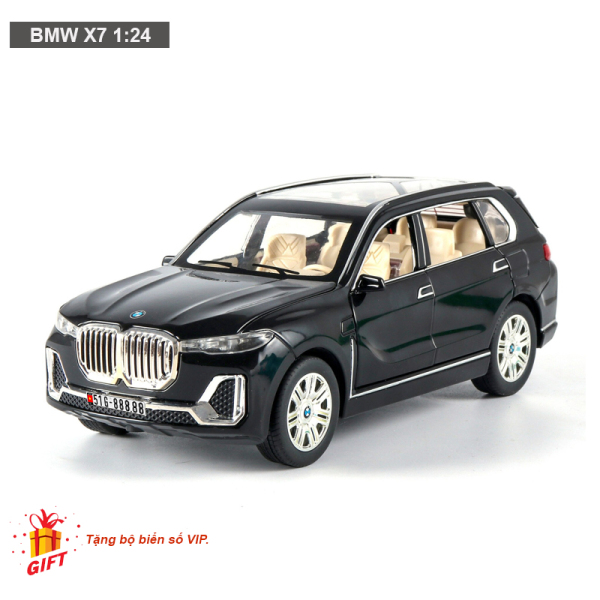 Mô hình xe ô tô BMW X7 1:24 [TẶNG BIỂN VIP]