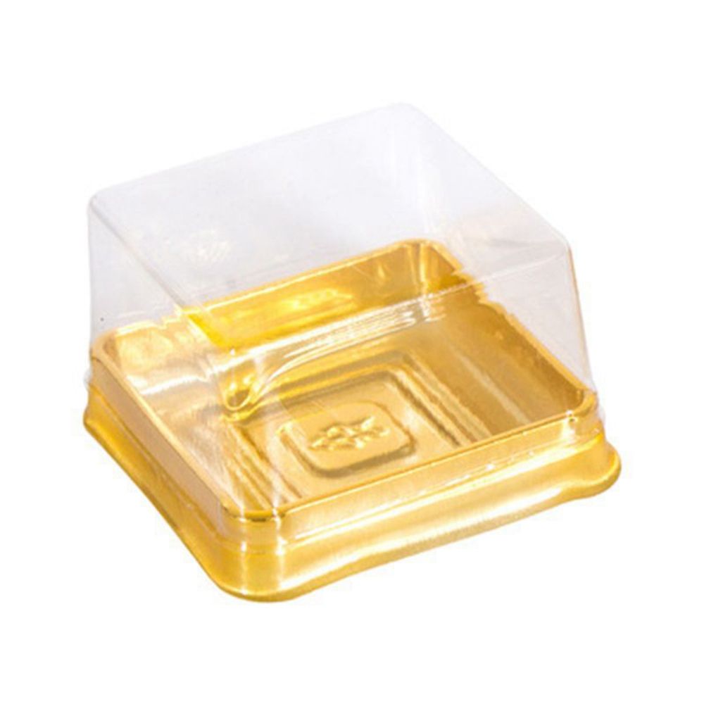 Golden Square Egg-Yolk Puff Packing Box Wedding Gift Moon Cake Festive Party Supplies Cupcake Container Mooncake Boxes Packaging Box