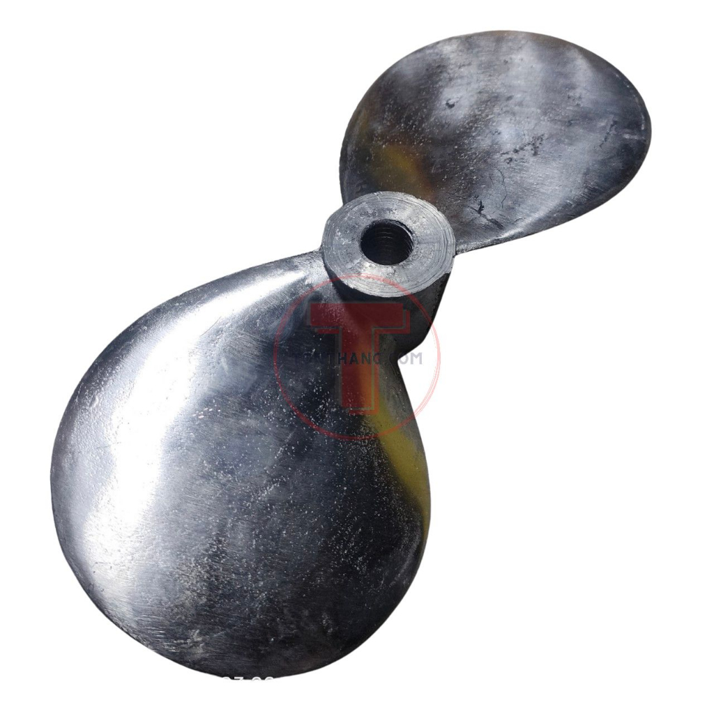 Cánh quạt gang dài 24cm ren 16mm chân vịt gang chạy ghe chạy xuồng bơm nước