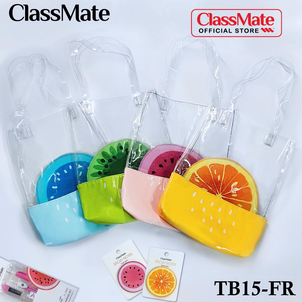 Túi tote trong suốt hình hoa quả Hải Hà classmate TB15-FR
