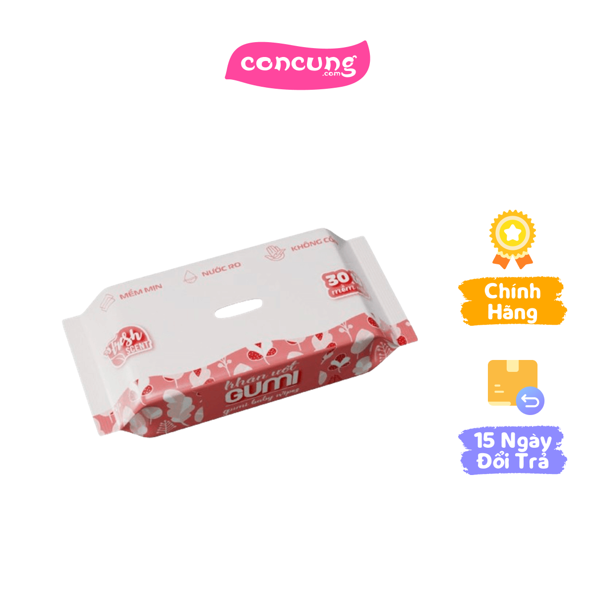 QT Migen_Khăn Ướt Gumi 30 Tờ/gói