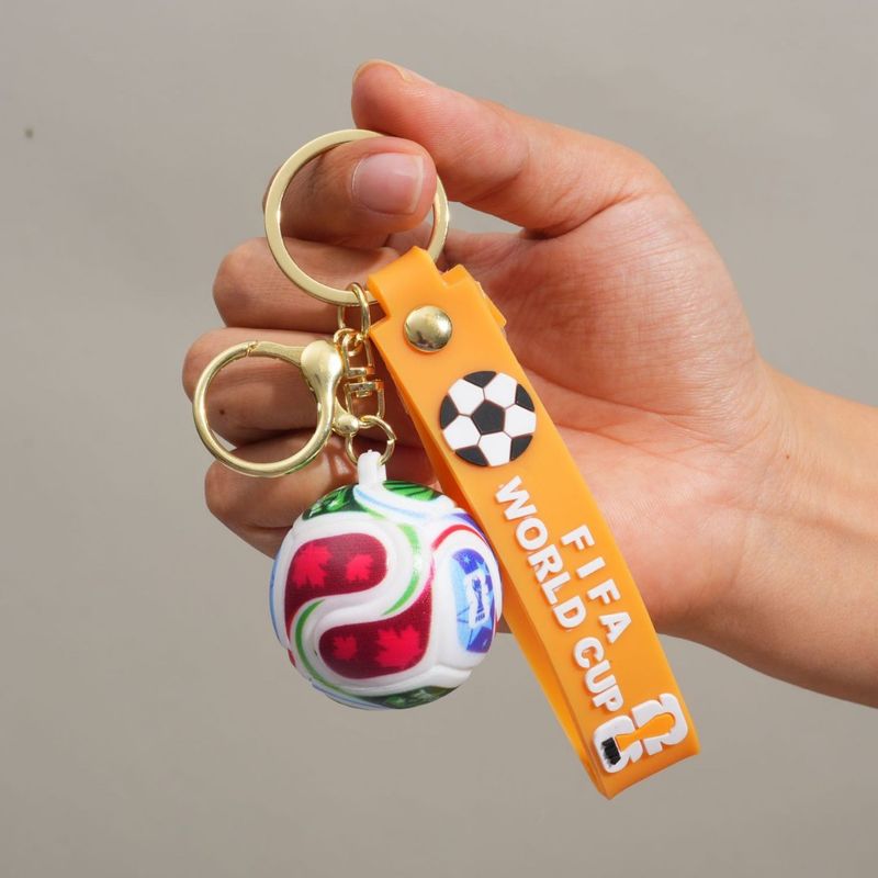 JOYNCLEON 2026 Fifa World Cup bóng đá Keychains-Dễ thương phim hoạt hình bóng đá quà lưu niệm cho người hâm mộ và quà tặng